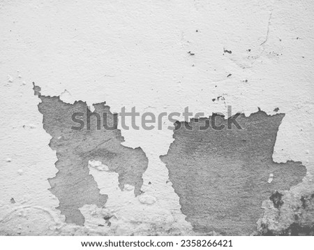 Background image of house wall paint peeling off and rough surface