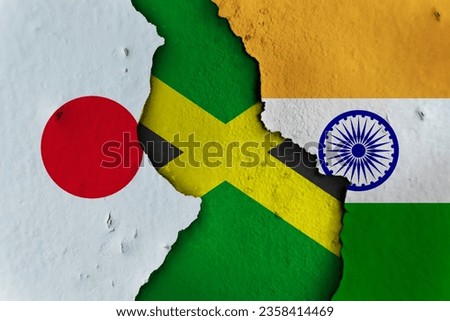 jamaica between Japan and India. Japan jamaica India.