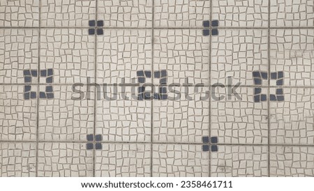 ceramic tile decorated floor texture