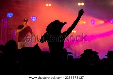 Girls in Festival Crowd Fun Royalty-Free Stock Photo #2358573137