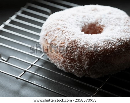 Donuts on a grill plate