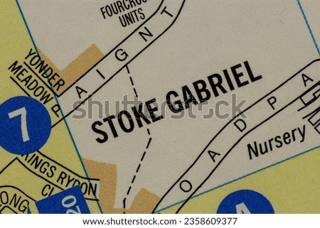 Stoke Gabriel, Devon, England, United Kingdom atlas map town name