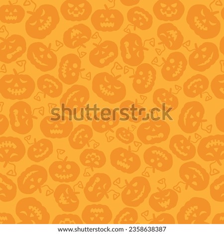 Pumpkin Head Halloween Background Vector Design.
