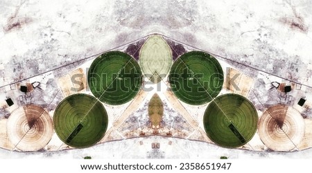 the alienating school,  abstract symmetrical photograph of the deserts of Africa from the air, conceptual photo, diffuser filter,