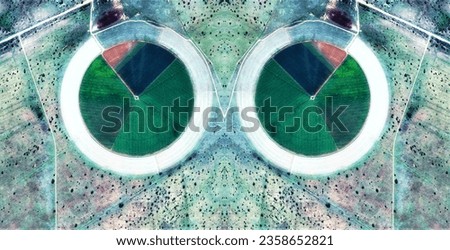 windshield wiper,  abstract symmetrical photograph of the deserts of Africa from the air, conceptual photo, diffuser filter,