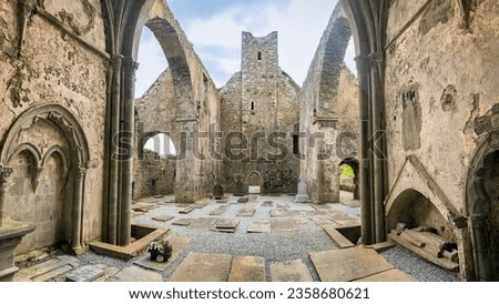 Corcomroe Abbey, A Cistercian Abbey in County Clare, Ireland Royalty-Free Stock Photo #2358680621