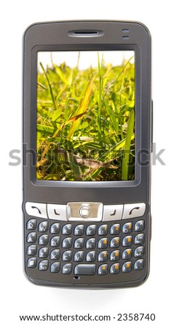 pdaphone and grass with mobility wireless