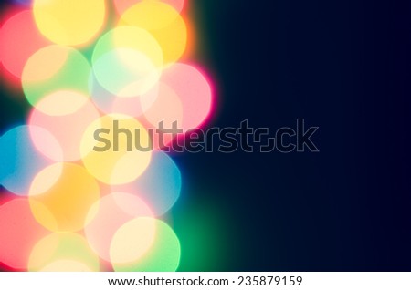 Abstract defocused  multicolored bokeh lights background