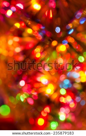 Abstract defocused  multicolored bokeh lights background