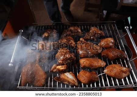 A beautiful picture of chicken stew at BBQ party in Sri Lanka