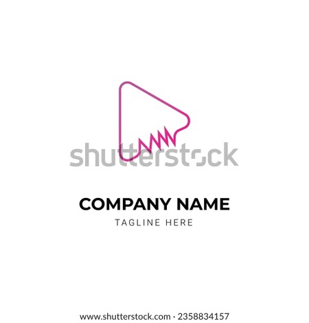 music beats dj company logo design template