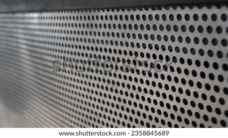 Stainless Steel with many holes for background image