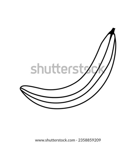 Banana icon simple, colored, for logo. Dessert, fruit food, icon for web, gradient