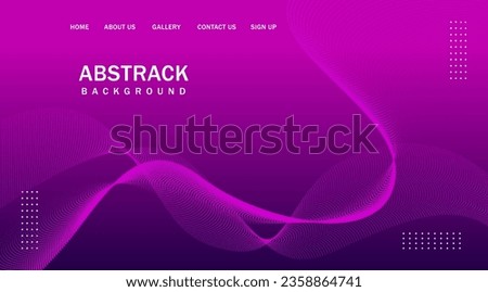 Abstract wave element for design background. gradient shiny waves with dots. Digital frequency track equalizer. Curved wavy line. Stylish art. Modern design. Vector.