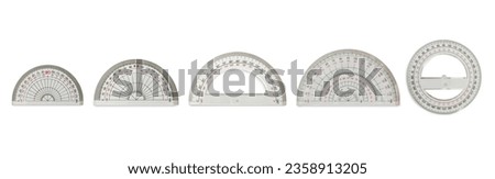 group of protractor various sizes