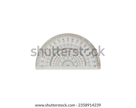 A protractor is a ruler that can be used to measure and form angles.