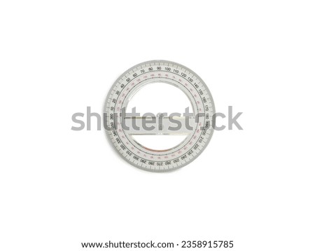 protractor 360 degree arcs with white background