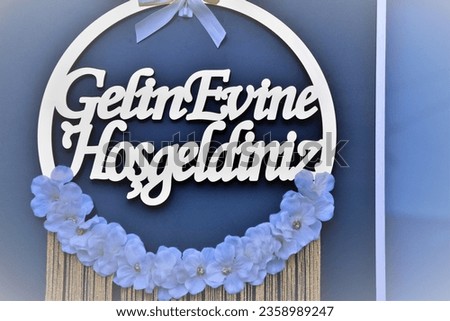 decoration marriage proposal in turkish letter