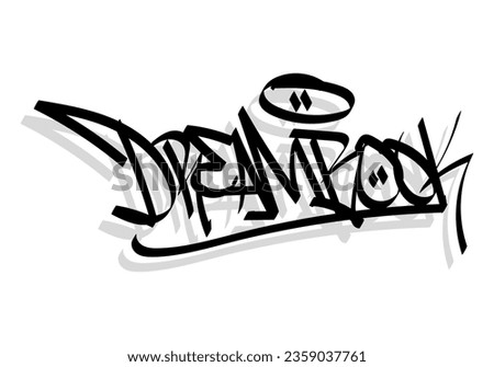 DREAM BOOK word graffiti tag style