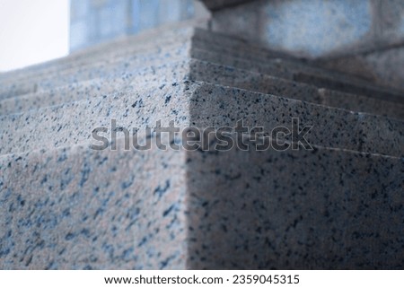 Beautiful and colorful granite staircase