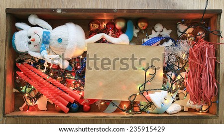 Christmas toys background