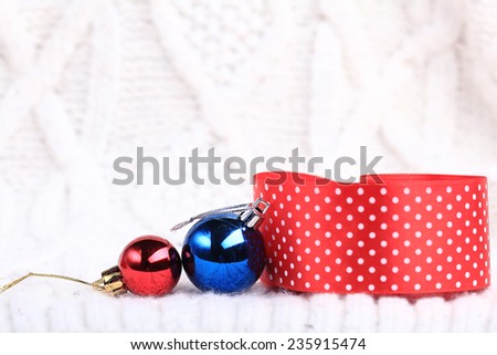 Christmas decorations for Christmas and New Year background