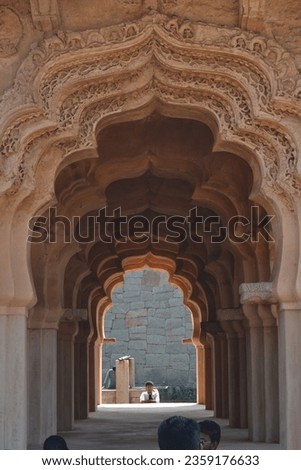 Architecture wonder of india at hampi nihon d3100 camera Royalty-Free Stock Photo #2359176633