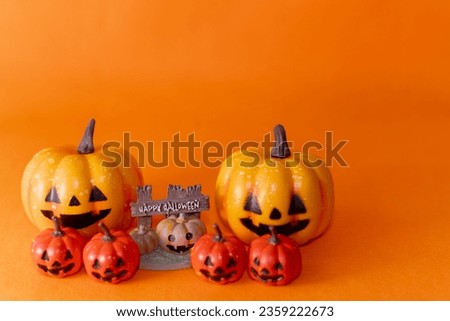 Halloween image with orange background