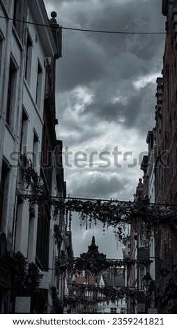 Brussels, Belgium – august 28, 2023: Traditional architecture in the center of Brussels.