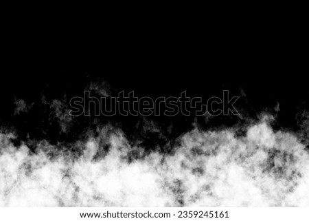 White smoke isolated on black background,Textured Smoke,brush effect