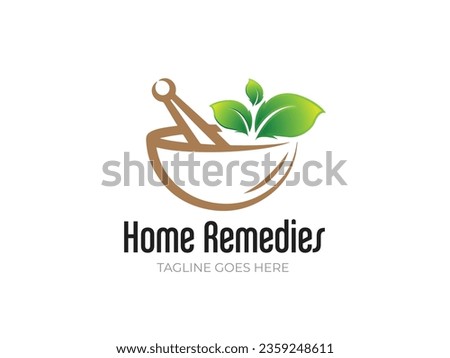 Creative Home Remedies Logo Design Royalty-Free Stock Photo #2359248611