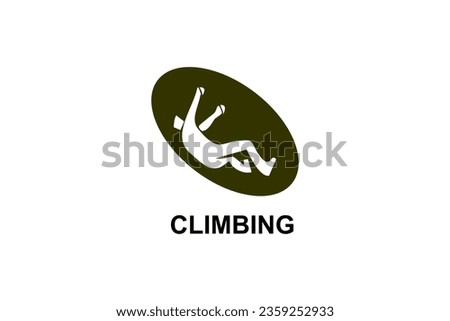 Sport Climbing sport vector line icon. practice climbing. sport pictogram, vector illustration.