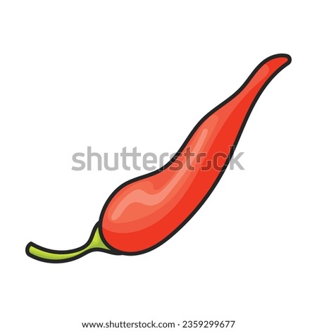 Spicy pepper vector icon.Color vector icon isolated on white background spicy pepper .