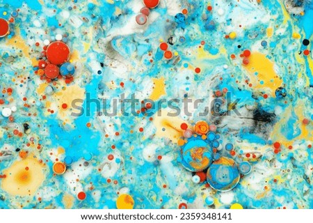 Abstract colorful paint background, multicolored paint texture