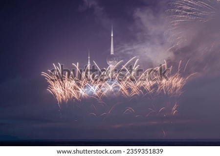 Picture for kuwait towers in celebration in 2016
