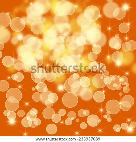 abstract bokeh lights with christmas stars. defocused background