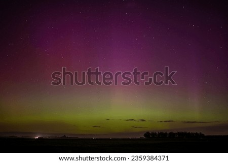 Aurora Australis Magnitic Storm Night Sky  - Astrophotography, in 2023 from Canterbury Plains, New Zealand