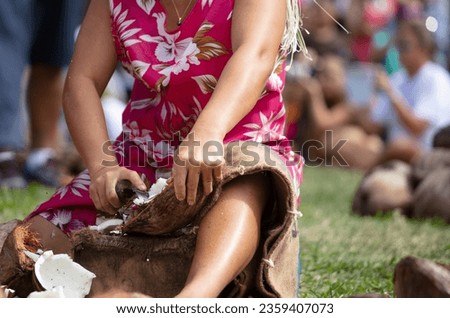 Traditional Sports of Polynesia: "Tu'aro Ma'ohi" Royalty-Free Stock Photo #2359407073