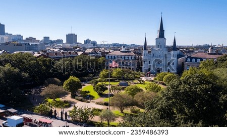 St. Louis Cathedral view from off side view
