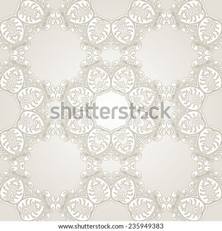 Seamless pattern with circle ornaments. Vector illustration