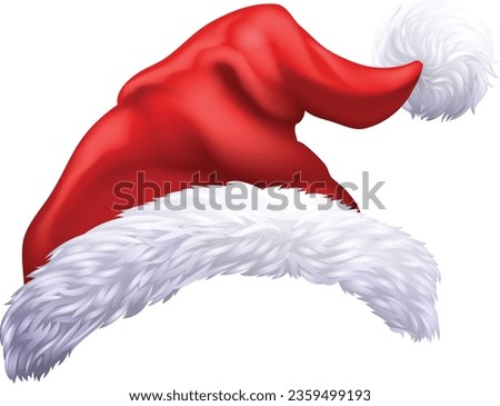 A Santa Claus hat Father Christmas cap design element Royalty-Free Stock Photo #2359499193