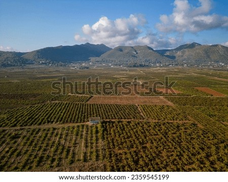 Vall de Pop, the vineyards in Lliber and Xalo, Costa Blanca, Spain - stock photo