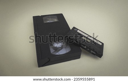 Retro technology, VHS and audio mixtape
