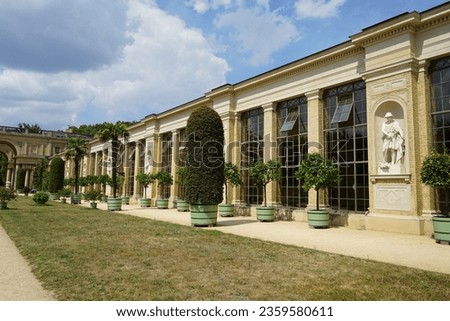 The Orangery Palace, German: Orangerieschloss, is an Italian Renaissance building built between 1851 and 1864 at the direction of Frederick William IV at his Potsdam residence. Potsdam, Germany. Royalty-Free Stock Photo #2359580611