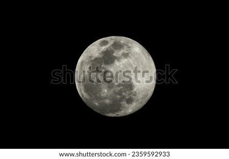 Moon picture clicked in black background