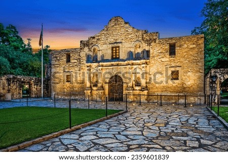 The Alamo in San Antonio, Texas, USA. Royalty-Free Stock Photo #2359601839