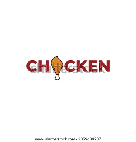 Chicken logo Farm animal symbol or label vector