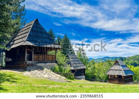 Ethno Village Sirogojno, Zlatibor, Serbia, Europe Royalty-Free Stock Photo #2359868515