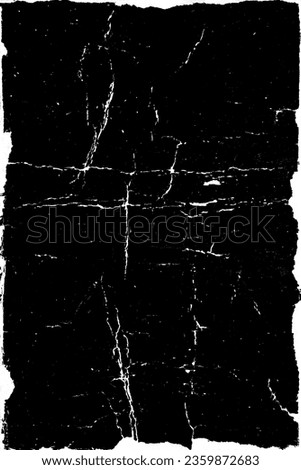 Empty old vintage black scratch torn poster overlay texture background Royalty-Free Stock Photo #2359872683
