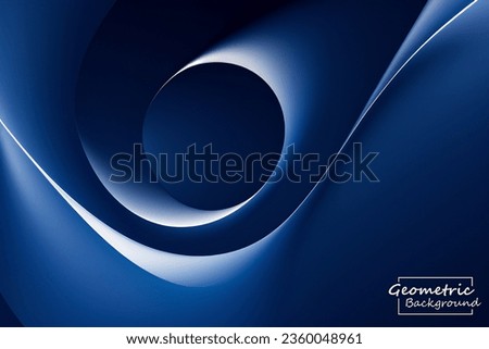 Abstract blue mix geometric background. Dynamic shapes composition. Vector illustration.